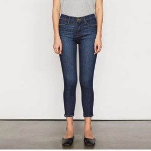 FRAME Le High Skinny Crop  Samira Denim Jeans Size 25